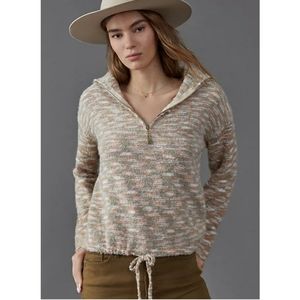 ▪︎Anthro▪︎Ines Half-Zip Sweater